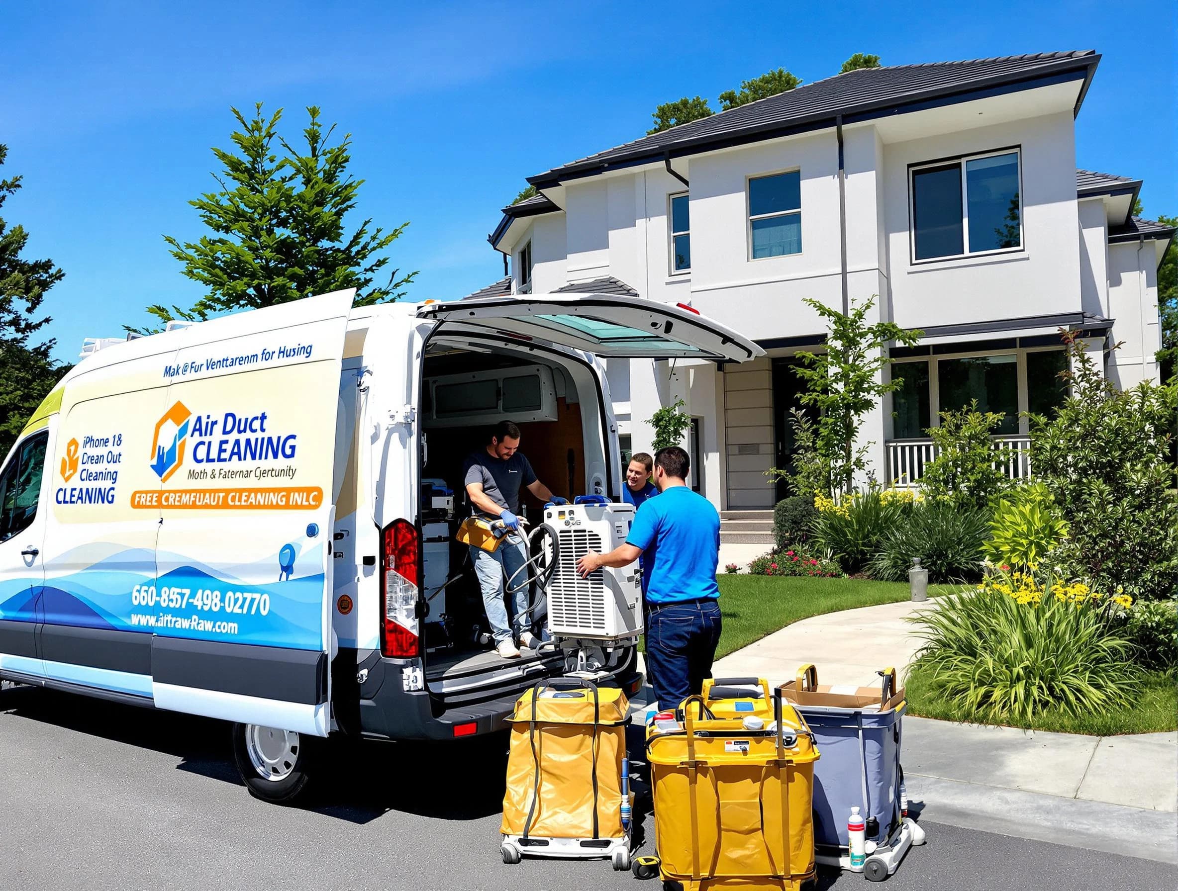 Frederick Air Duct Cleaning technician performing professional air duct cleaning in Frederick
