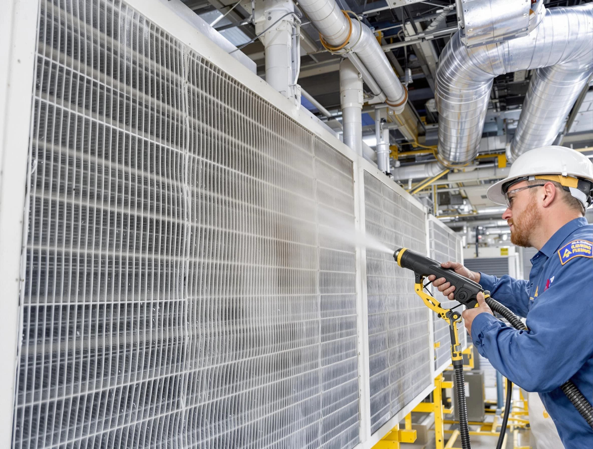 Professional commercial coil cleaning by Frederick Air Duct Cleaning in Frederick