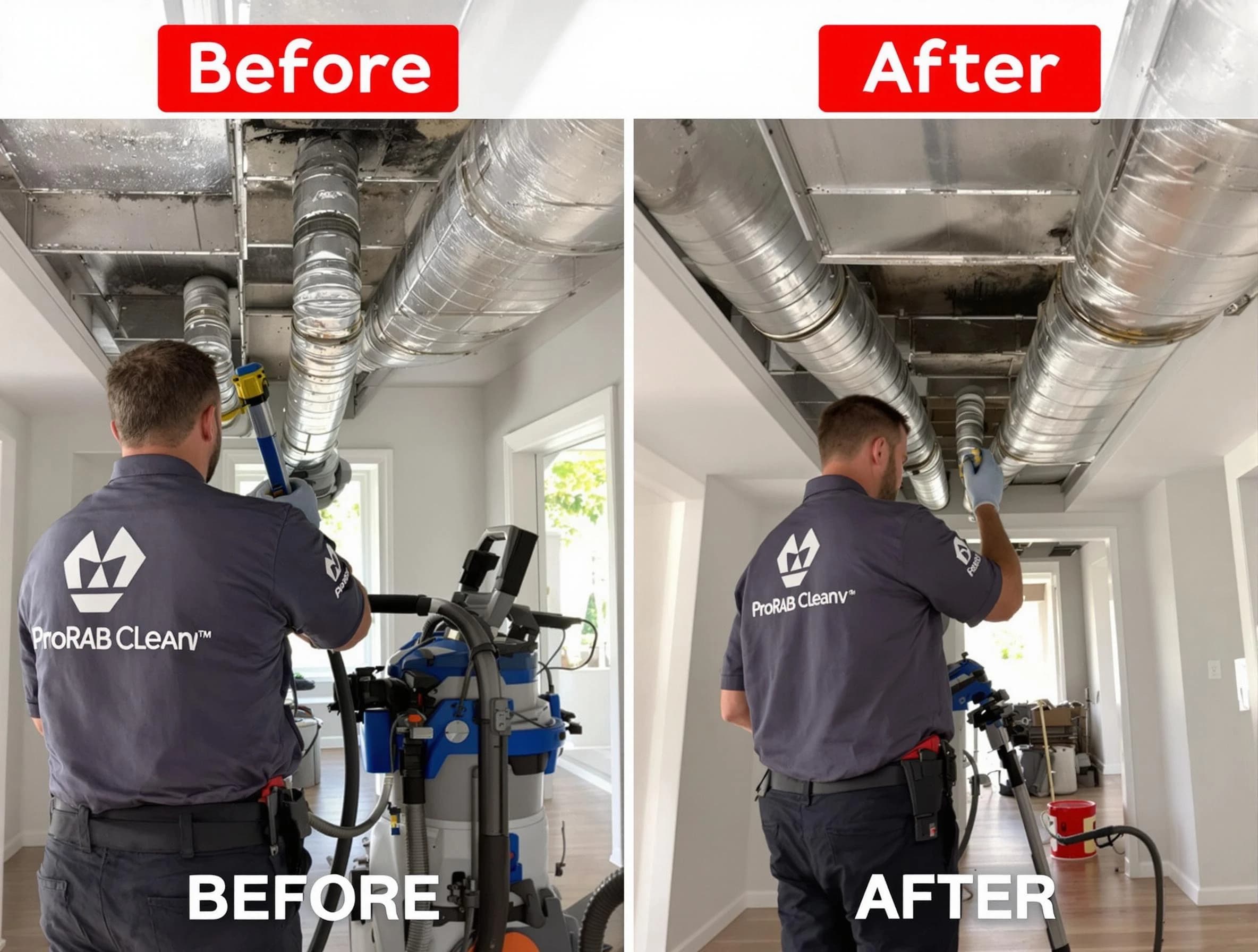 Frederick Air Duct Cleaning expert performing thorough residential duct cleaning in a Frederick home