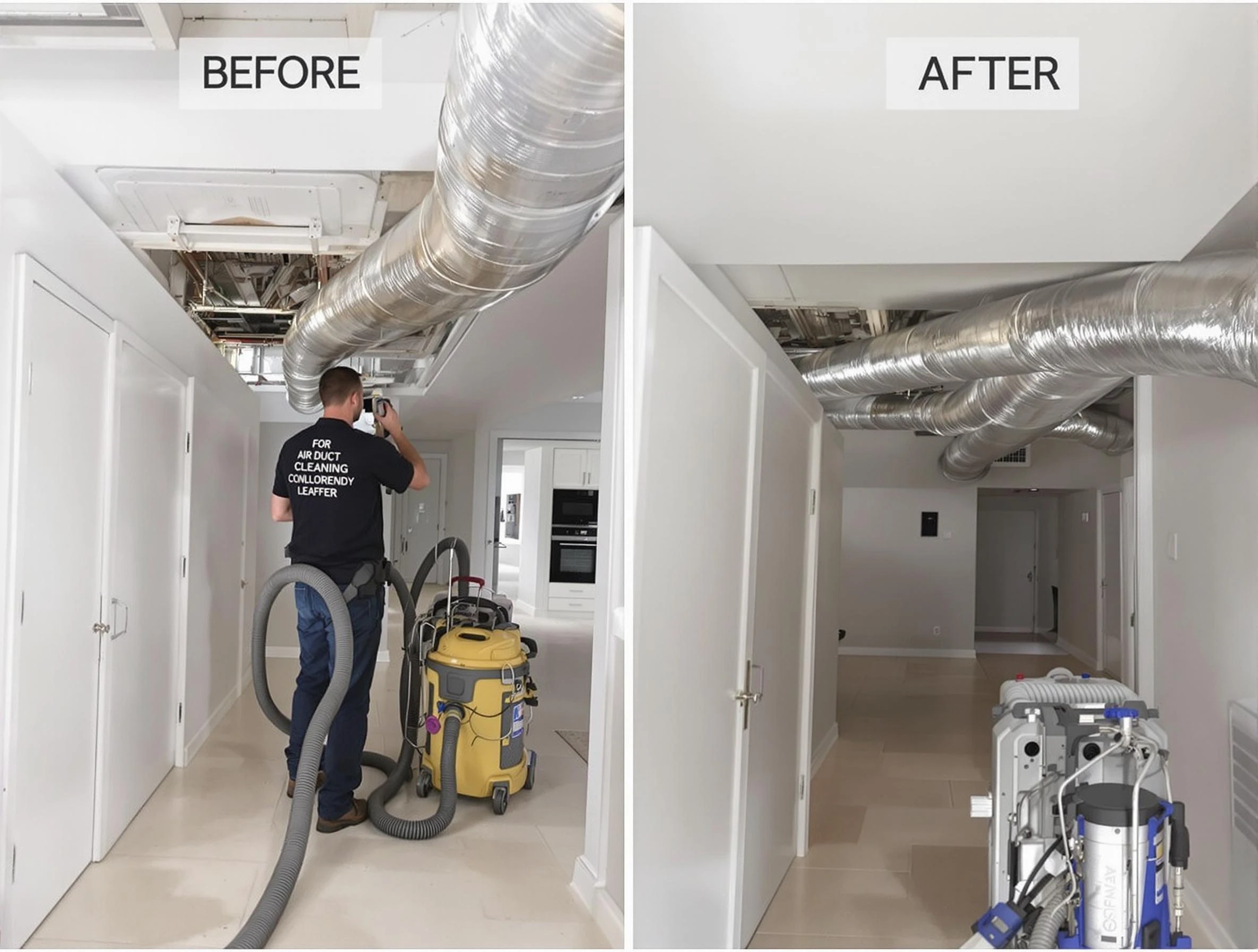 Frederick Air Duct Cleaning professional performing thorough air duct cleaning in Frederick