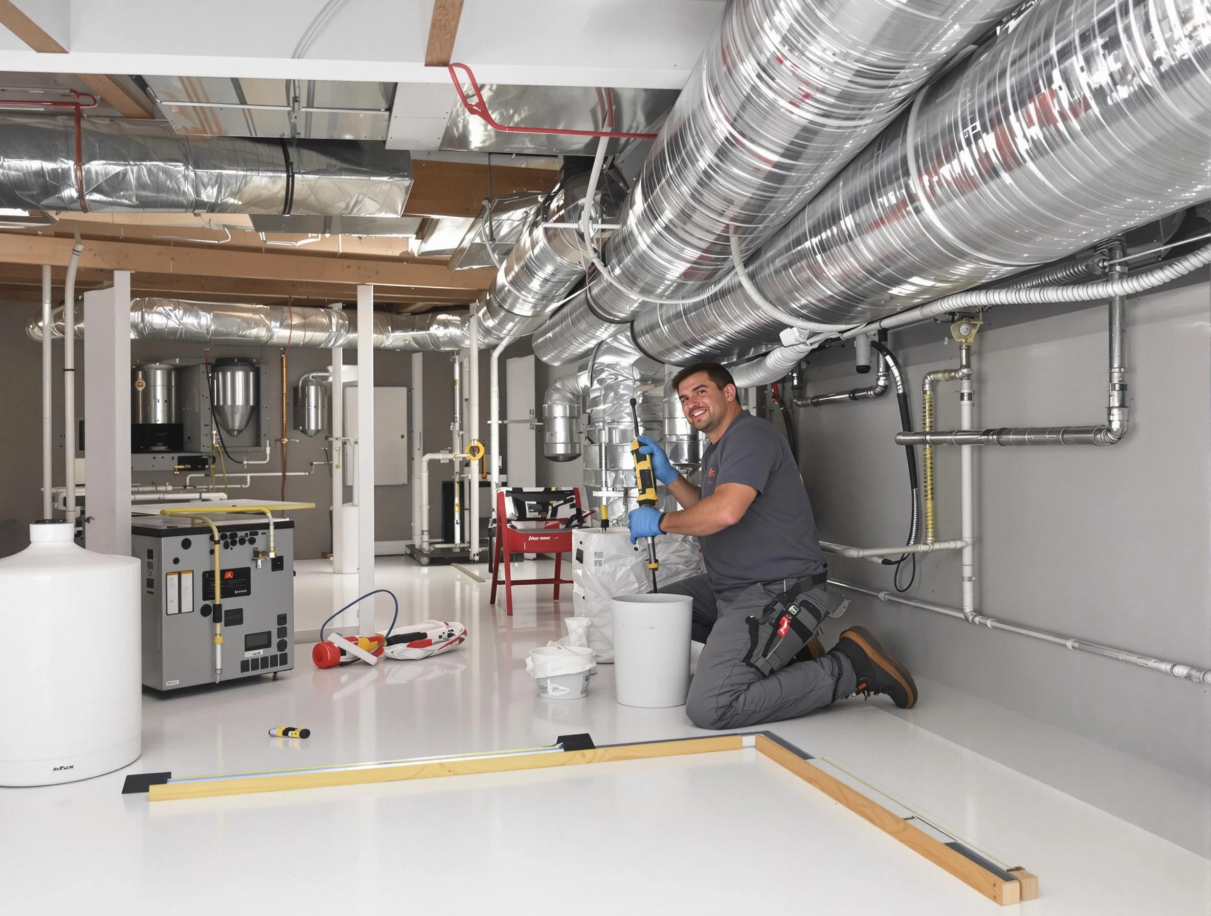 Professional duct sealing service by Frederick Air Duct Cleaning in Frederick