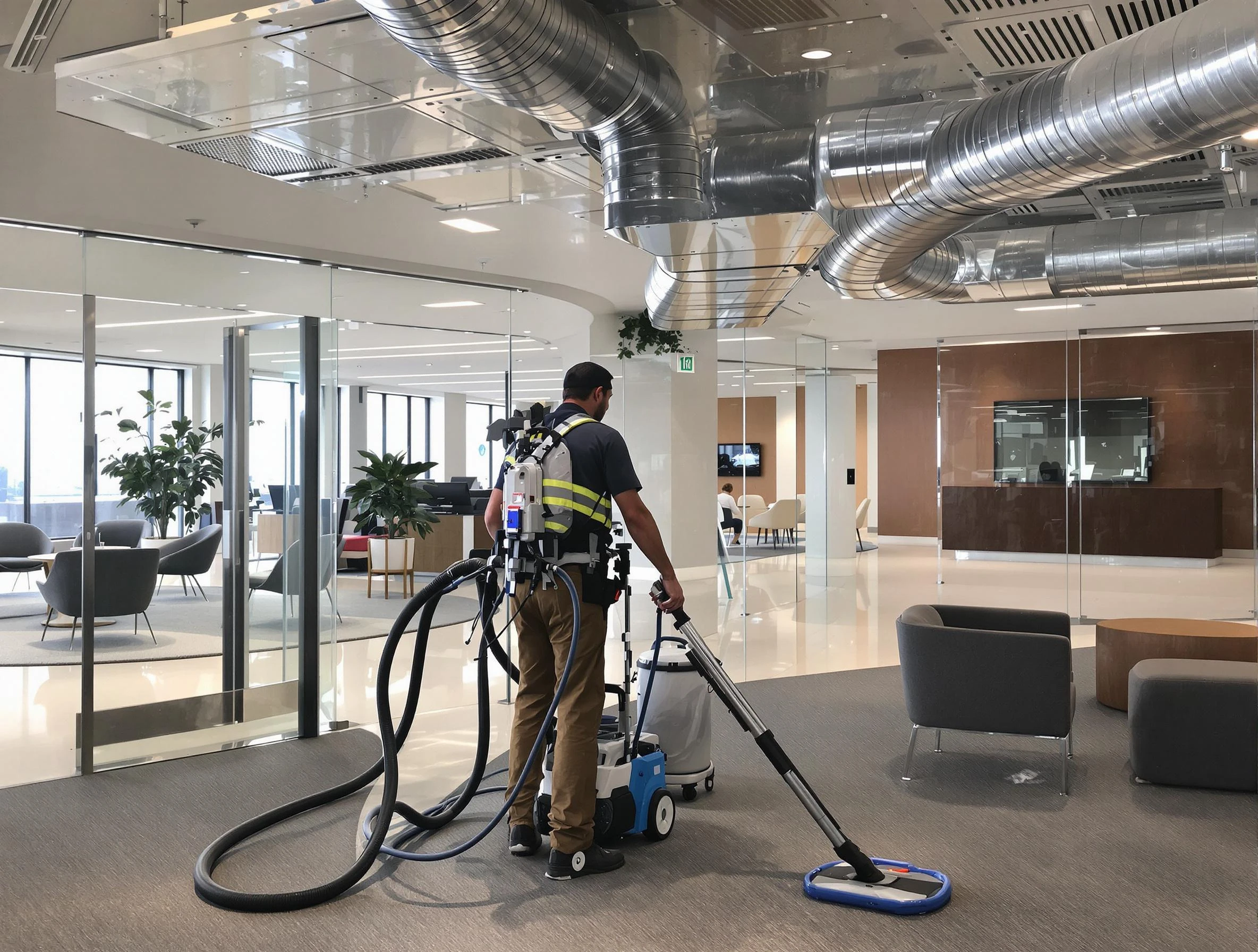 Commercial duct cleaning service by Frederick Air Duct Cleaning in Frederick